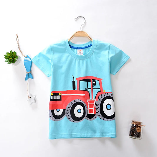 Baby Boy T-Shirts For Children Clothing Summer Clothes Boys Short Sleeve Shirt Print Cotton Kids Tee Shirt Tops