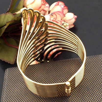 2pcs Modern Luxury Gold/Silver Creative Angel Wings Pattern Spring Curtain Tiebacks,Used For Bedroom, Living Room Curtains