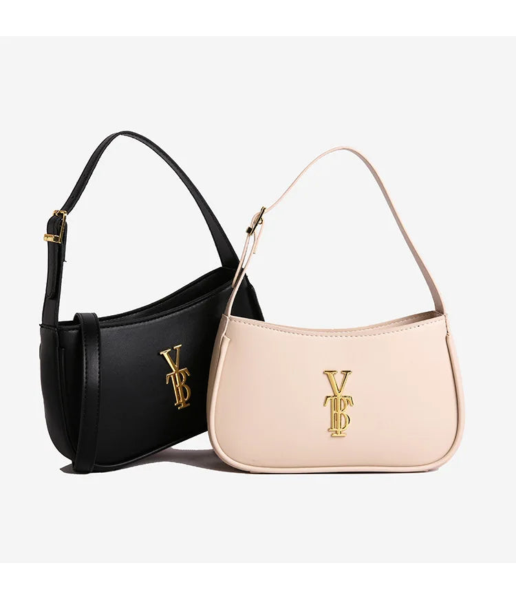 Luxury Underarm Bag for Women, Minimalist Designer Shoulder Purse, Fashionable Crossbody Bag, High-End Aesthetic & Versatile