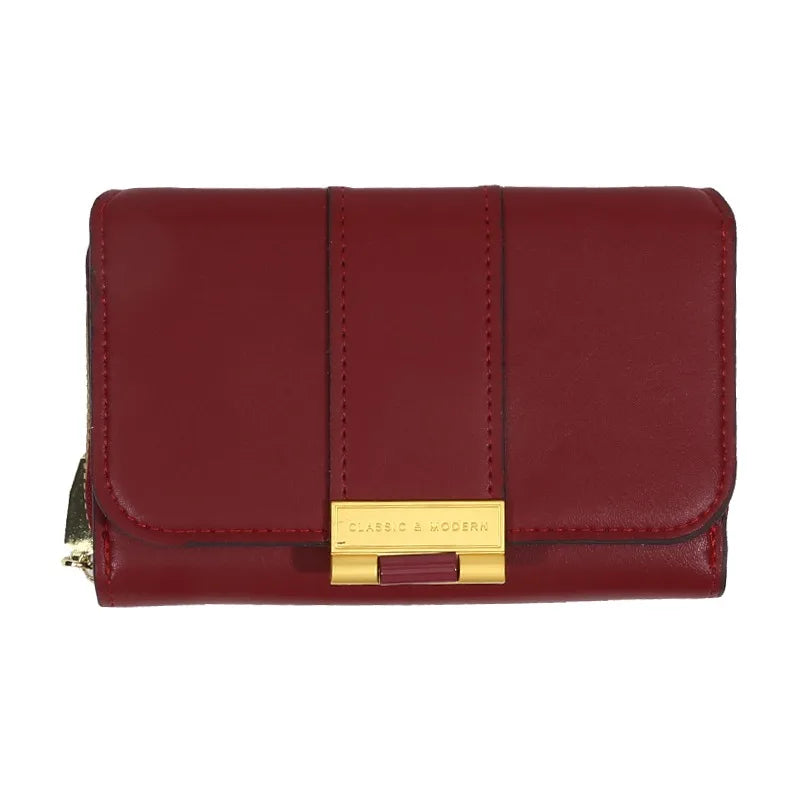 Women Wallets And Purses Vintage  PU Leather Wallet Female Clutch Purse Hasp Phone Bag Girls Card Bags