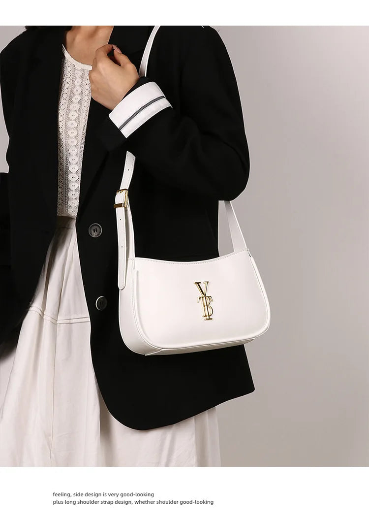 Luxury Underarm Bag for Women, Minimalist Designer Shoulder Purse, Fashionable Crossbody Bag, High-End Aesthetic & Versatile