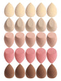 25 Beauty Eggs (Makeup Sponges), Foundation Make-Up Mixed Beauty Sponges, Liquid, Cream and Powder Flawless, Multi-Color Makeup