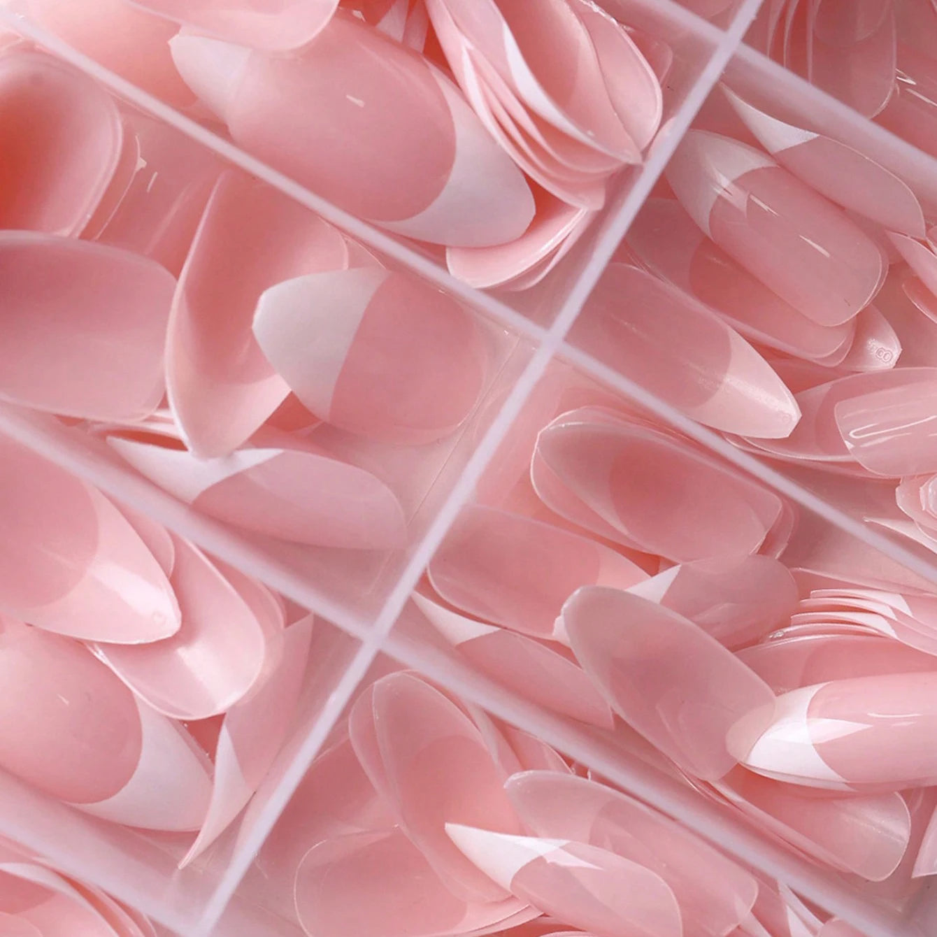 360/150pcs/box Nude Pink Almond French False Nails White Tip Design Short Wearing Fake Nails Women Nails Press On Nails Manicure