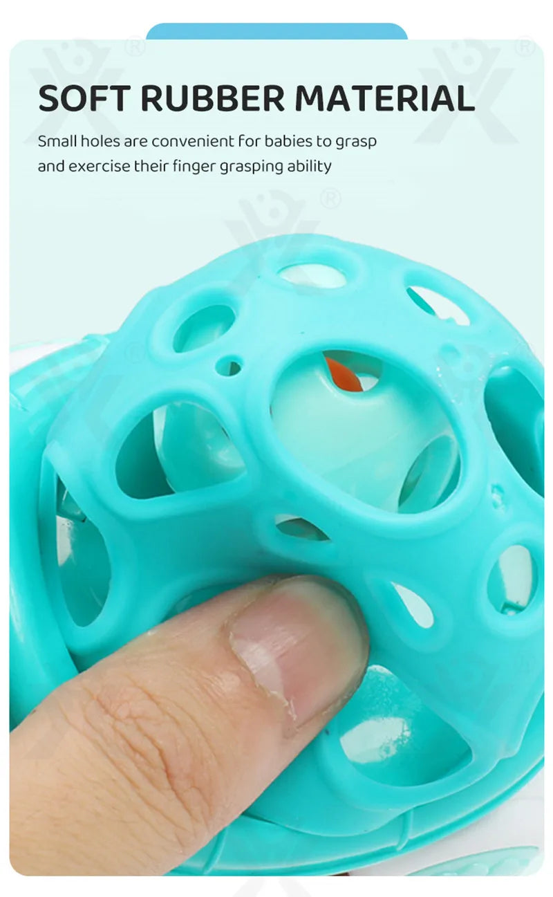 Baby Car Toys for 6 12 Months Friction Car Infant Soft Rubber Inertial Push and Go Vehicles Roll Car Hand Rattle Gift for Kids