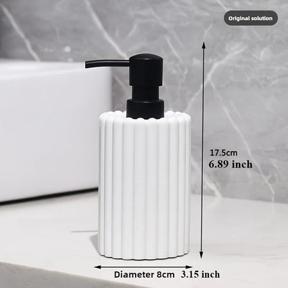 Bathroom accessories and toiletries include lotion bottles, swab boxes and trays, which are available in a variety of colors.