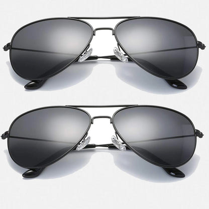 Aviator Sunglasses for Men Women Retro Men's Sunglasses Mirror Lens for Driveing Traveling Fishing Outdoors UV400 Protection