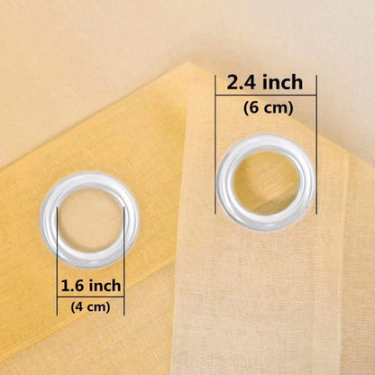 Blackout Curtains for Bedroom Faux Grommet Light Filtering Semi Sheer Gradient Window Curtain for Living Room Heat Blocking