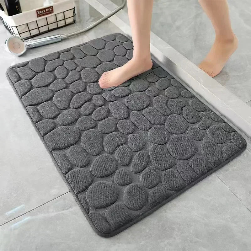 Bathroom Bath Mat An Ti Slip Quick Dry Absorbent Carpet in Wash Basin Bathtub Side Floor Rug Shower Room Doormat Memory Foam Pad