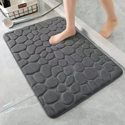 Bathroom Bath Mat An Ti Slip Quick Dry Absorbent Carpet in Wash Basin Bathtub Side Floor Rug Shower Room Doormat Memory Foam Pad