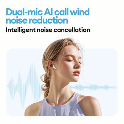 New Lenovo LE209 Wireless Bluetooth Earphone ANC Noise Reduction HiFi Music Bluetooth Headphone 30H Battery Life Gaming Headset