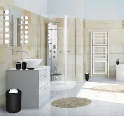 Bathroom Accessory Set,6 Piece Gift Set,Toothbrush Holder,Toothbrush Cup,Soap Dispenser,Soap Dish,Toilet Brush Holder,Trash Can