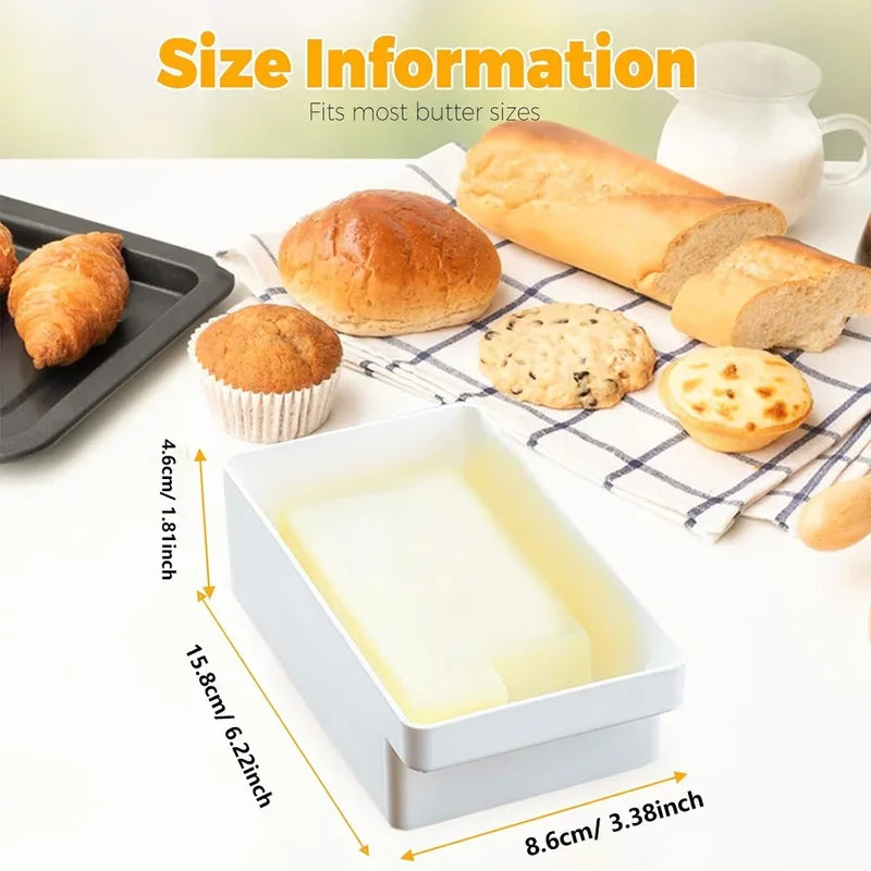Kitchen Butter Tray Butter Dish With Cover Fresh-keeping Box Cutter Slicer Countertop For Refrigerator Storage Home