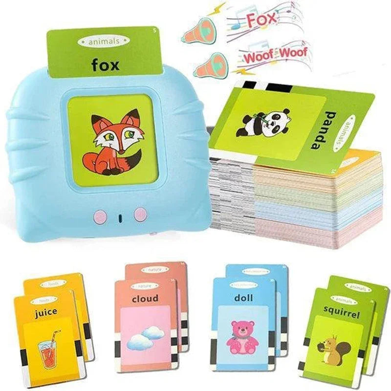Kids Learn English Toys Early Intelligent Education Audio Electronic Book Flash Card Reading Machine For Toddlers Reading Gadget