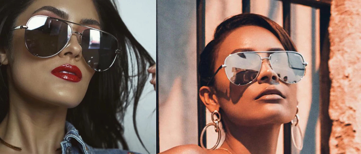 Aviator Sunglasses for Men Women Retro Men's Sunglasses Mirror Lens for Driveing Traveling Fishing Outdoors UV400 Protection