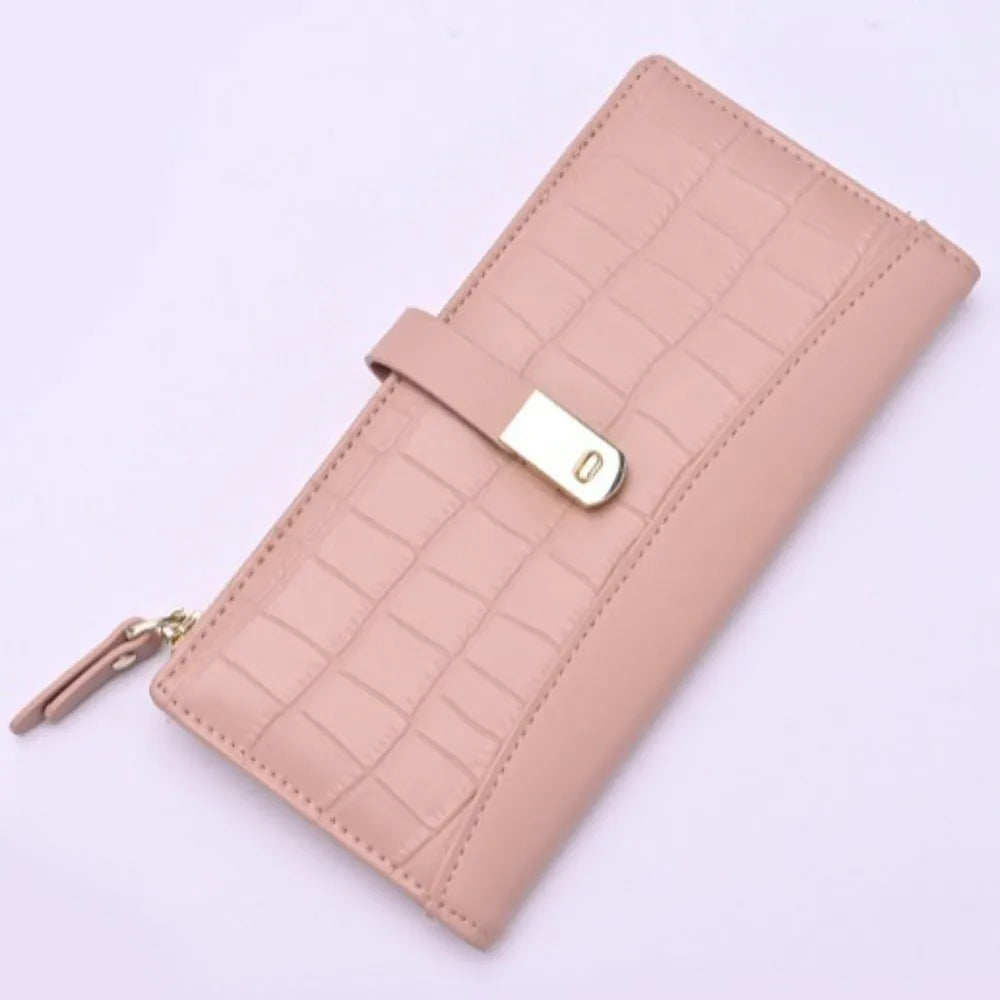 Cute PU Leather Women Purse Wallets Rectangle Large Capacity PU Coin Purse Casual Phone Bag Money Bag Girl Birthday Gifts