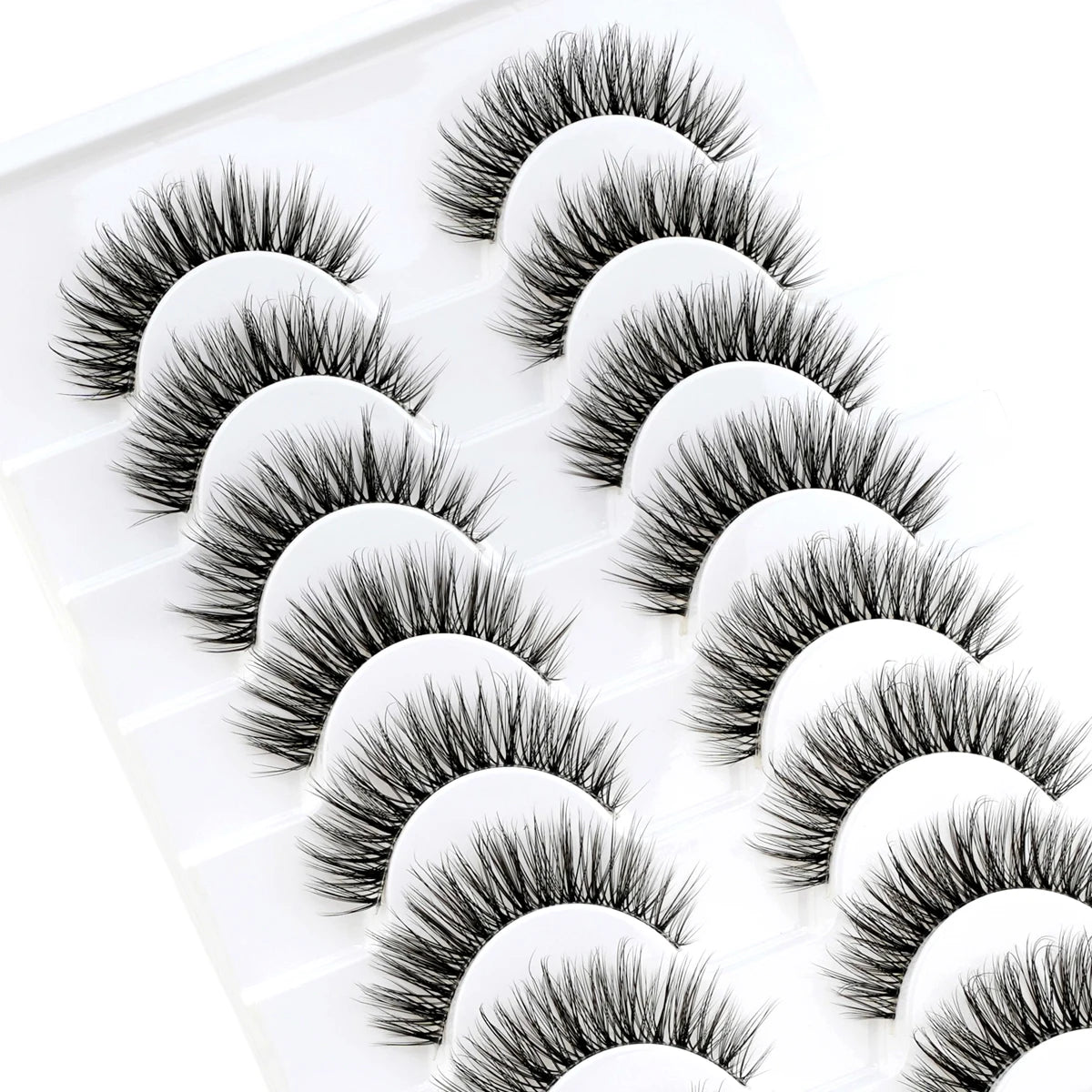 Fake Eyelashes 3/10 Pairs Natural Long 3D Mink Lashes Curly Eyelash Extension Makeup faux Cils Handmade False Lashes maquiagem