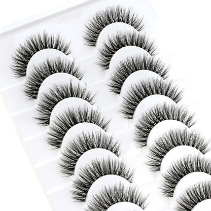 Fake Eyelashes 3/10 Pairs Natural Long 3D Mink Lashes Curly Eyelash Extension Makeup faux Cils Handmade False Lashes maquiagem