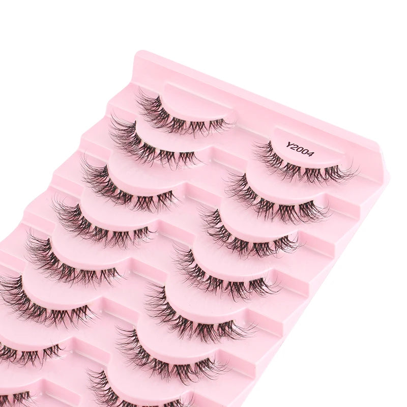Fake Eyelashes 3/10 Pairs Natural Long 3D Mink Lashes Curly Eyelash Extension Makeup faux Cils Handmade False Lashes maquiagem