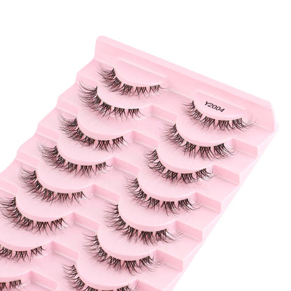 Fake Eyelashes 3/10 Pairs Natural Long 3D Mink Lashes Curly Eyelash Extension Makeup faux Cils Handmade False Lashes maquiagem