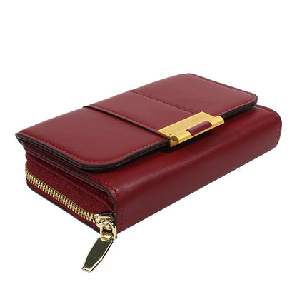 Women Wallets And Purses Vintage  PU Leather Wallet Female Clutch Purse Hasp Phone Bag Girls Card Bags
