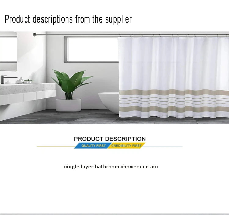 Black Butterfly Floral Shower Curtain, Bathroom Decorative Shower Curtain, Waterproof Shower Curtain with Hooks