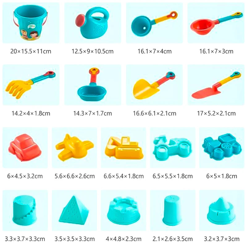 Children Beach Toys Summer Outdoor Games Sand Play Plastic Bucket Watering Bottle Shovels Kids Beach Water Game Toys Tools Gifrs
