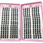 3D DIY Fake Eyelashes 32Rows Slanted Flying Fox Eyelash Natural Makeup Eyelash Set With Eye-Catching Long and Thick Eyelashes
