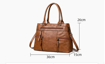 Elegant Handbags For Women High Quality Pu Leather Top-Handle Bags Purse Ladies Shoulder Crossbody Bag Casual Tote bolso purses