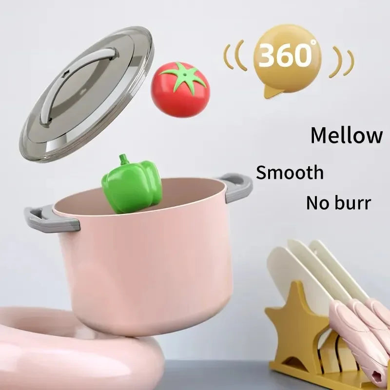 Kids Play Kitchen Set Pretend Play Cooking Toys Set Kitchen Toy Playset For Toddlers Pots And Pans  Role Playing Toys Gift