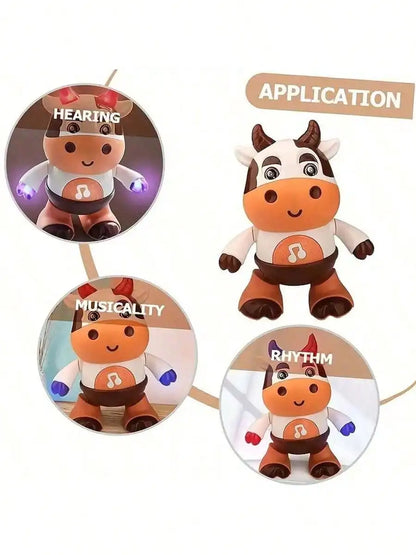 Baby Dancing Cow Toy - Electric Music Plush Cow with Funny Songs and Moves, Baby Interactive Baby Toys, Cute Toddler Christmas G