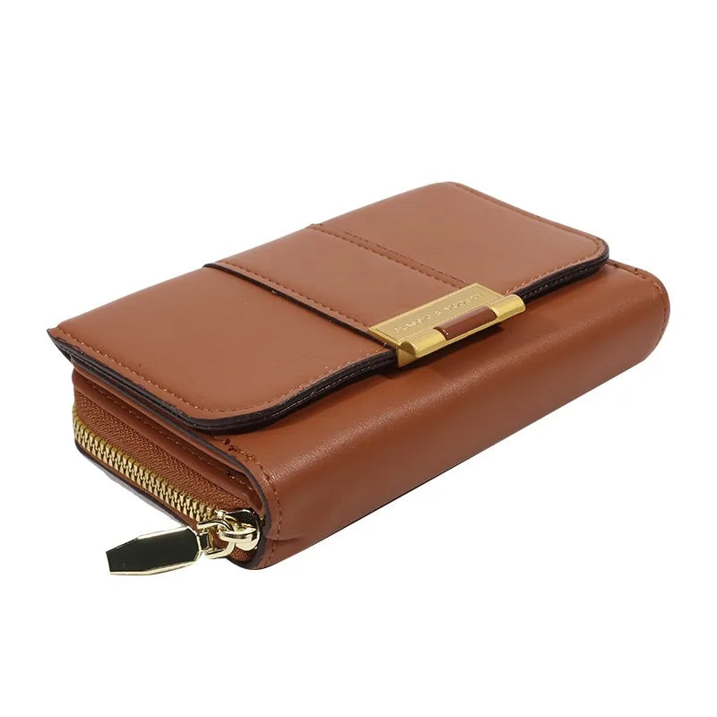 Women Wallets And Purses Vintage  PU Leather Wallet Female Clutch Purse Hasp Phone Bag Girls Card Bags