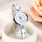 Women Luxury Rose Gold Silver Bracelet Wristwatch Ladies Alloy Simple Casual Quartz Watch Clock Watch for Women Watches Ladies