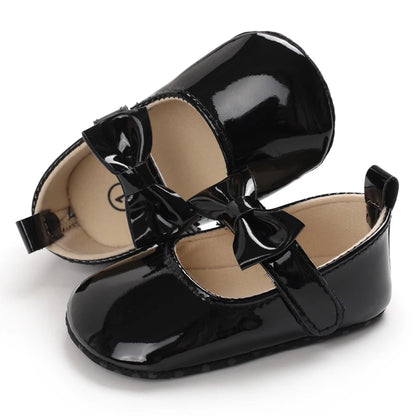 Black British Retro Princess Shoes For Spring And Autumn 0-18 Months Baby Shoes With Soft Soles And Non Slip Baby Walking Shoes